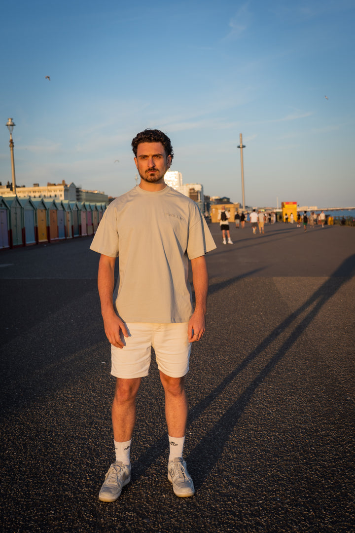 Stone Grey Oversized T Shirt